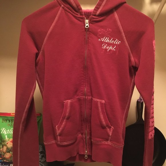 Abercrombie Red Jacket - Picture 1 of 3